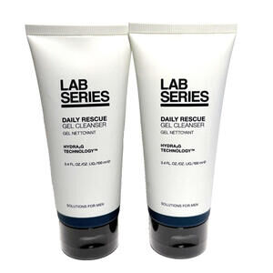 2 X Lab Series Daily Rescue Gel Cleanser for Men 3.4oz/100ml New